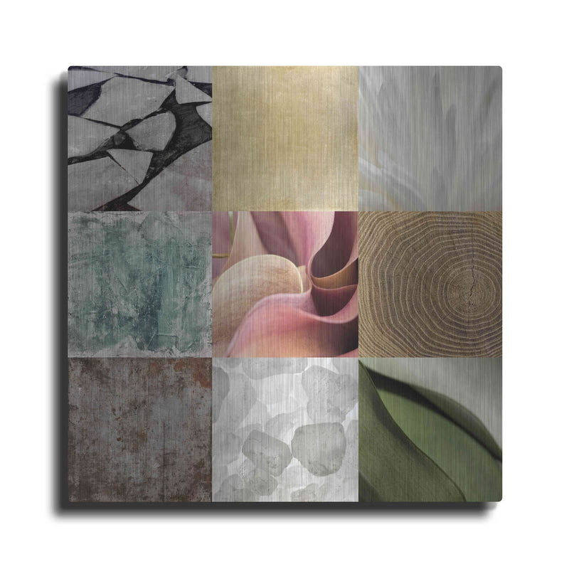 'Tiles Decor Ice White' by GraphINC – Metal Wall Art
