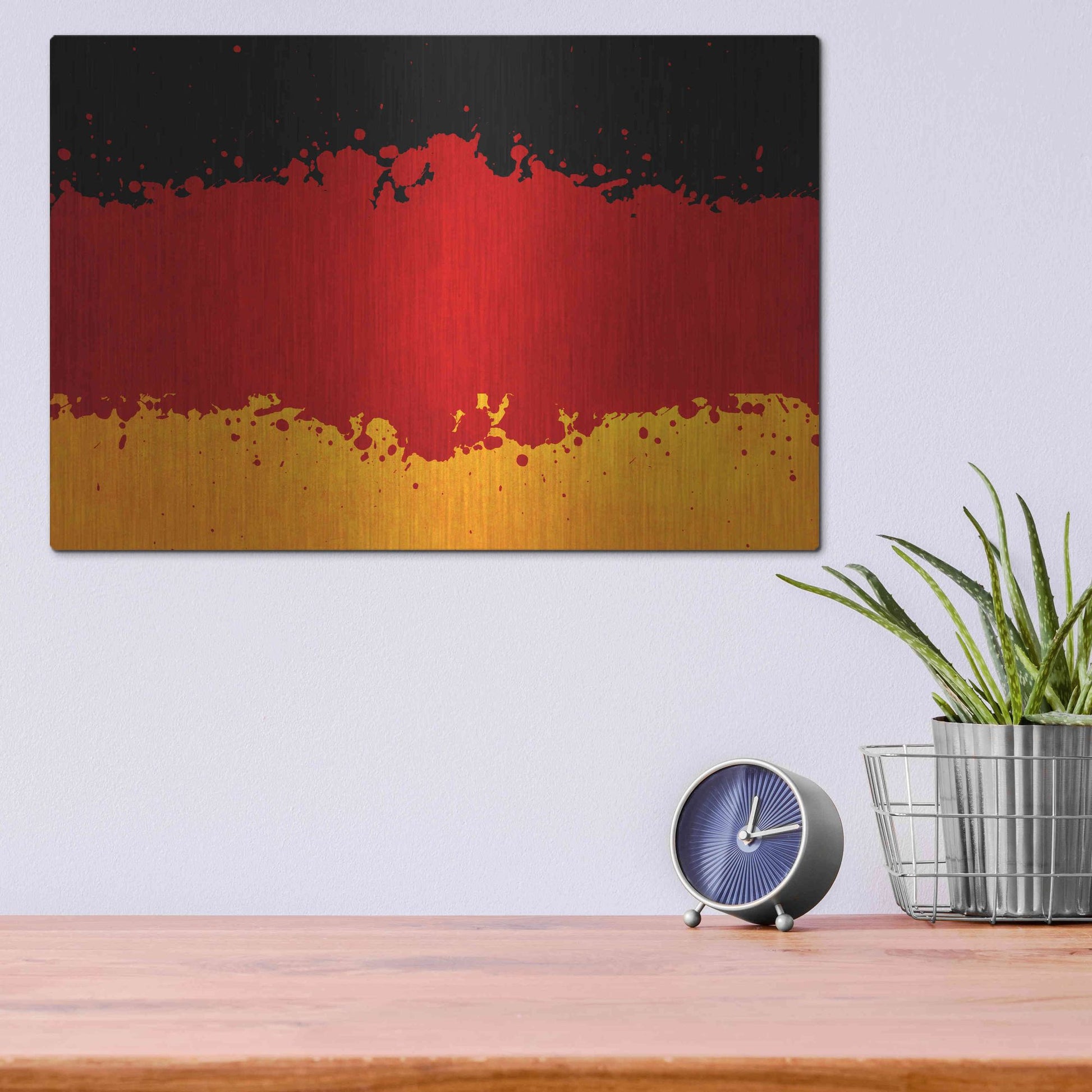 Luxe Metal Art 'Germany' Metal Wall Art,16x12