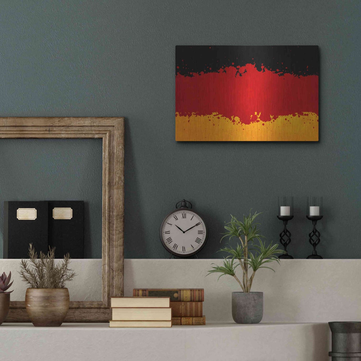 Luxe Metal Art 'Germany' Metal Wall Art,16x12