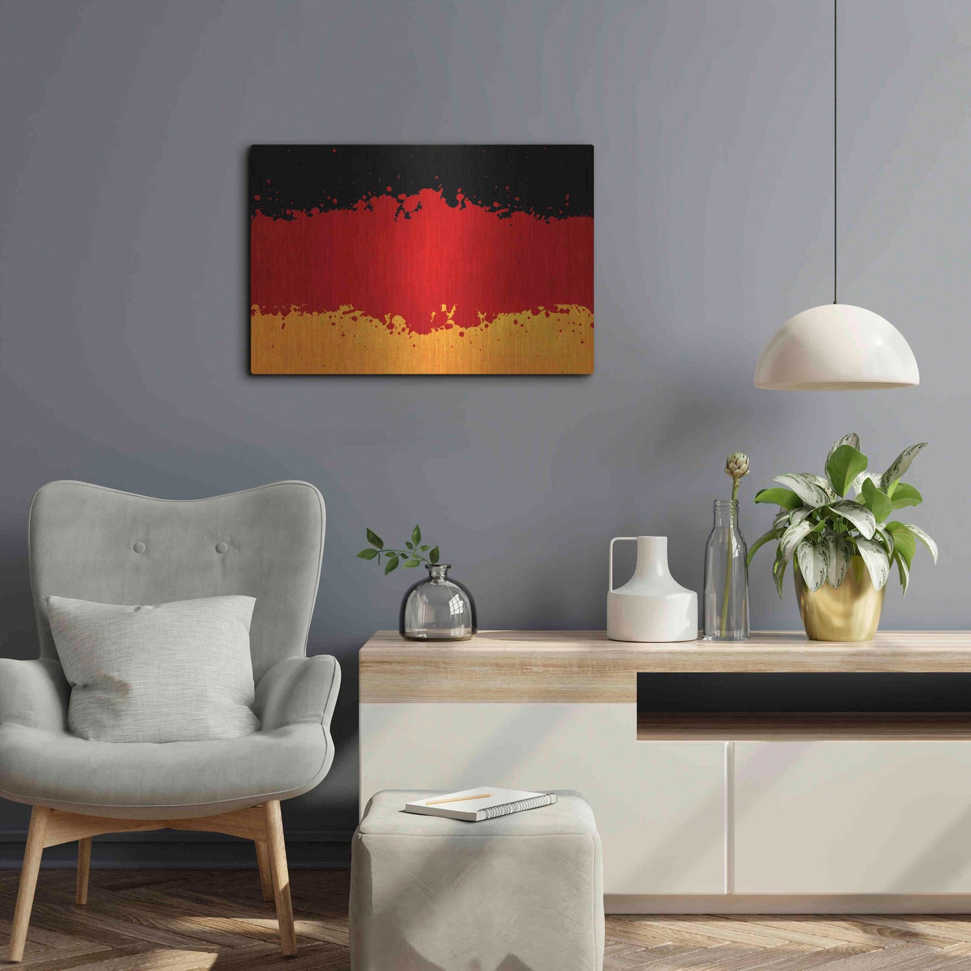 Luxe Metal Art 'Germany' Metal Wall Art,24x16