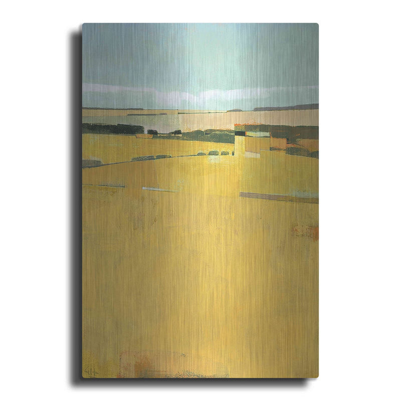 'Fence Lines and Fields' by Greg Hargreaves – Metal Wall Art