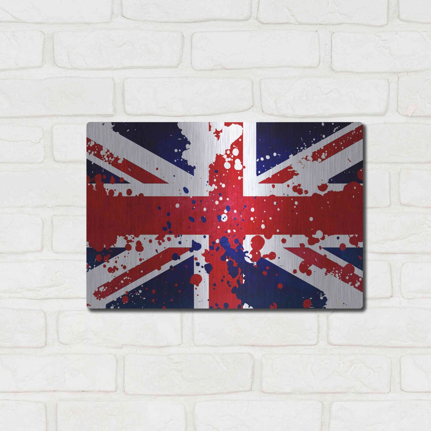 Luxe Metal Art 'United Kingdom' Metal Wall Art,16x12