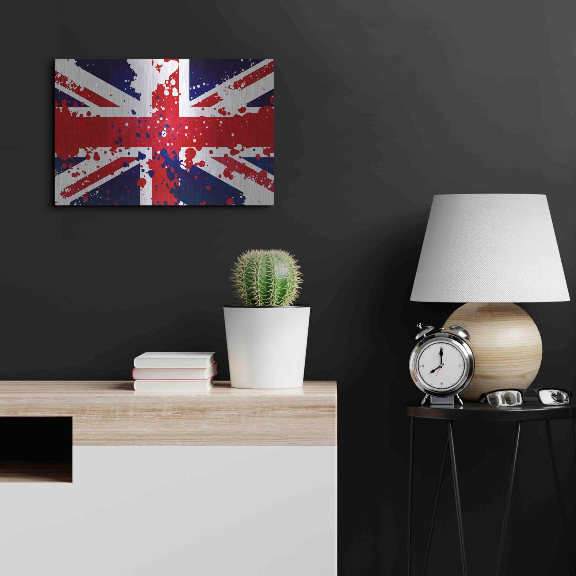 Luxe Metal Art 'United Kingdom' Metal Wall Art,24x16