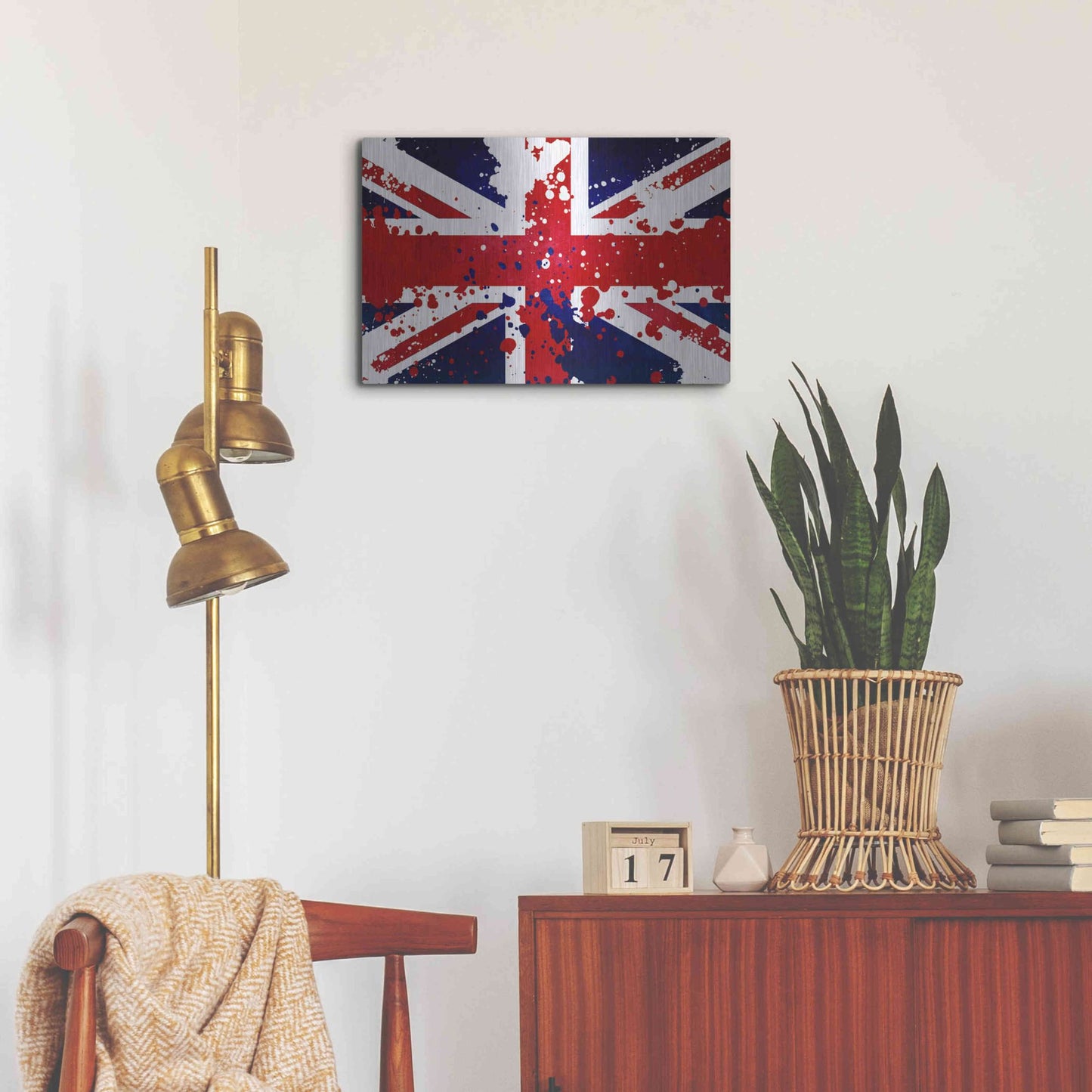 Luxe Metal Art 'United Kingdom' Metal Wall Art,24x16