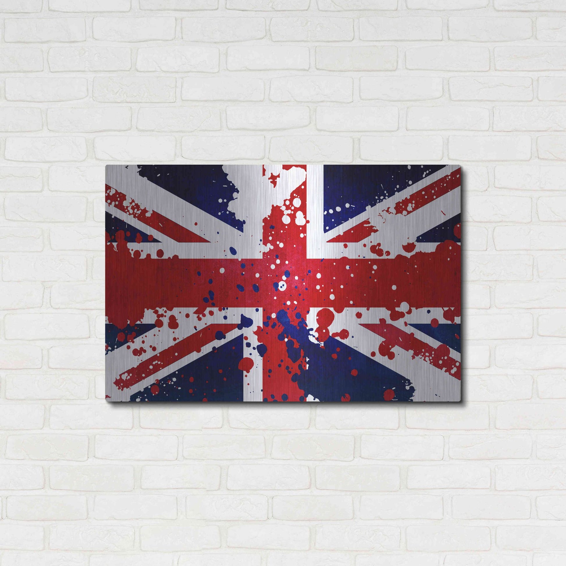 Luxe Metal Art 'United Kingdom' Metal Wall Art,36x24