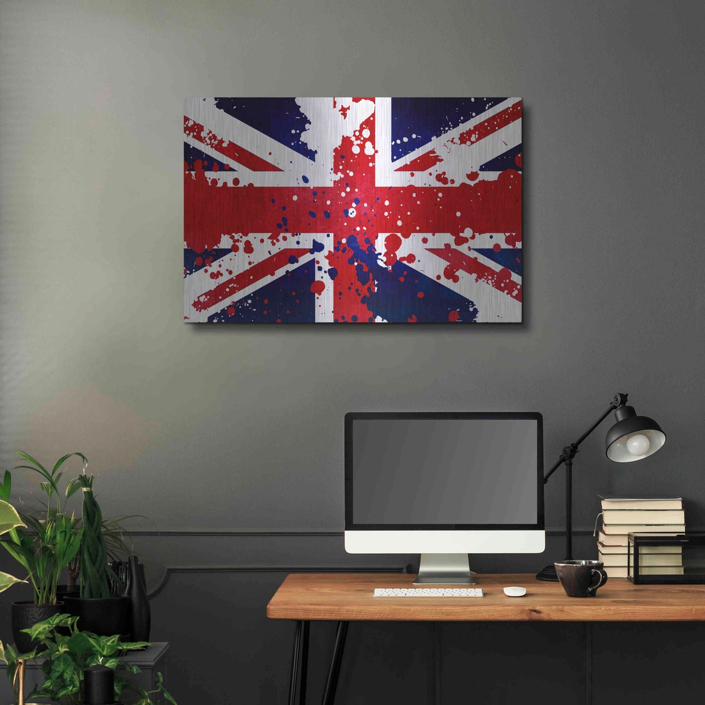 Luxe Metal Art 'United Kingdom' Metal Wall Art,36x24