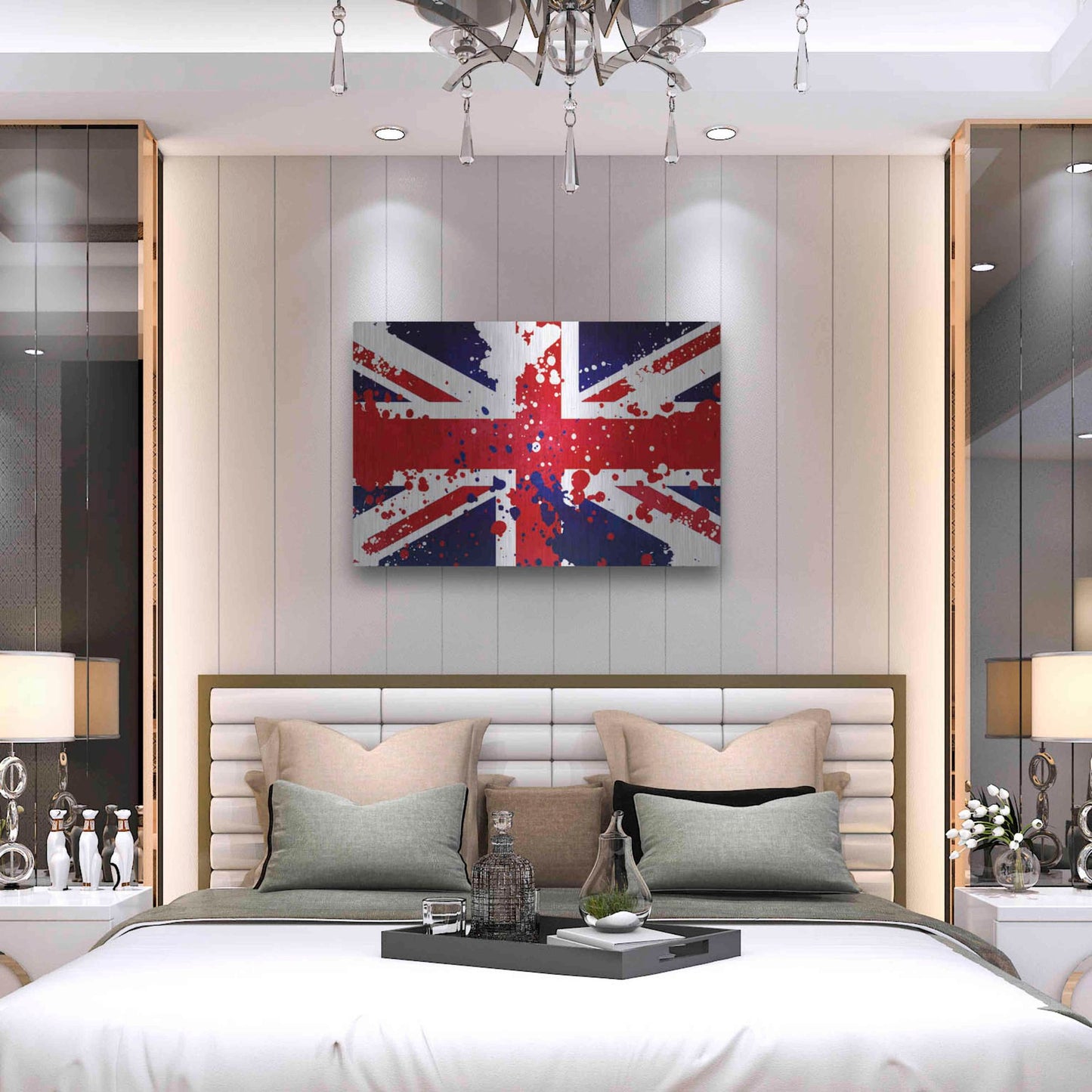 Luxe Metal Art 'United Kingdom' Metal Wall Art,36x24