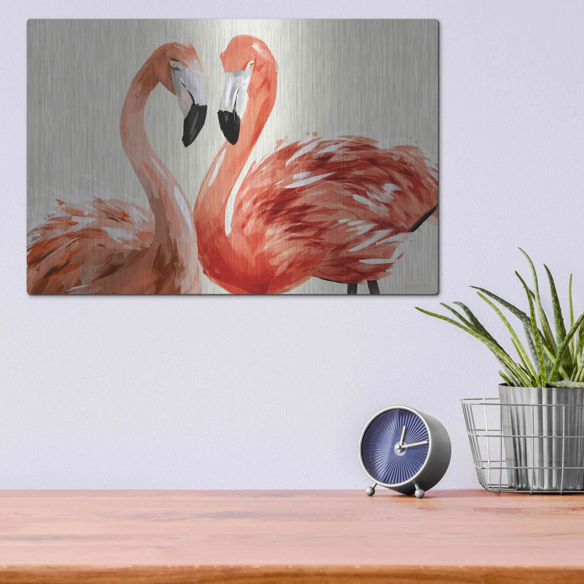 'Strike a Pose' by Green Lili – Metal Wall Art, 16x12 room view