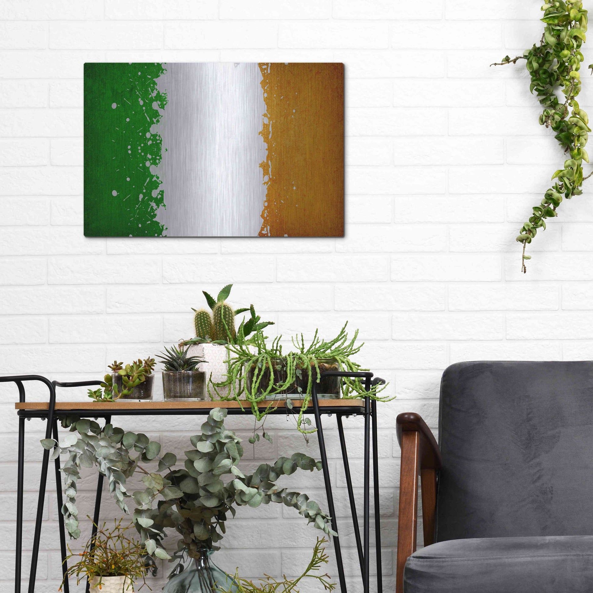 Luxe Metal Art 'Ireland' Metal Wall Art,16x12