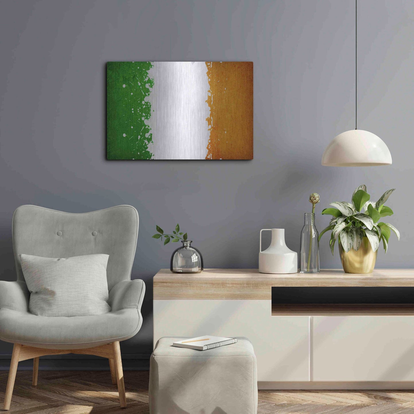 Luxe Metal Art 'Ireland' Metal Wall Art,24x16