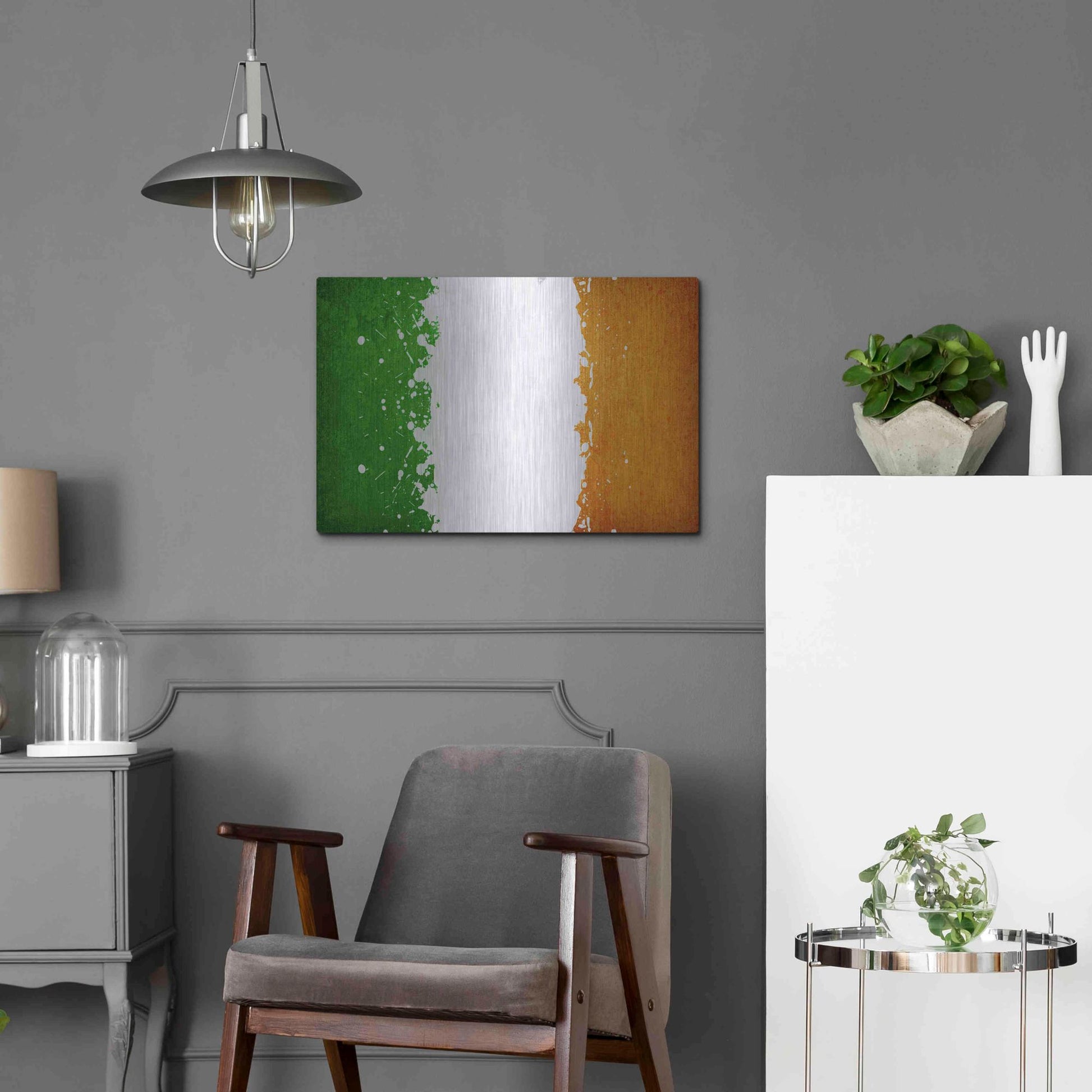 Luxe Metal Art 'Ireland' Metal Wall Art,24x16
