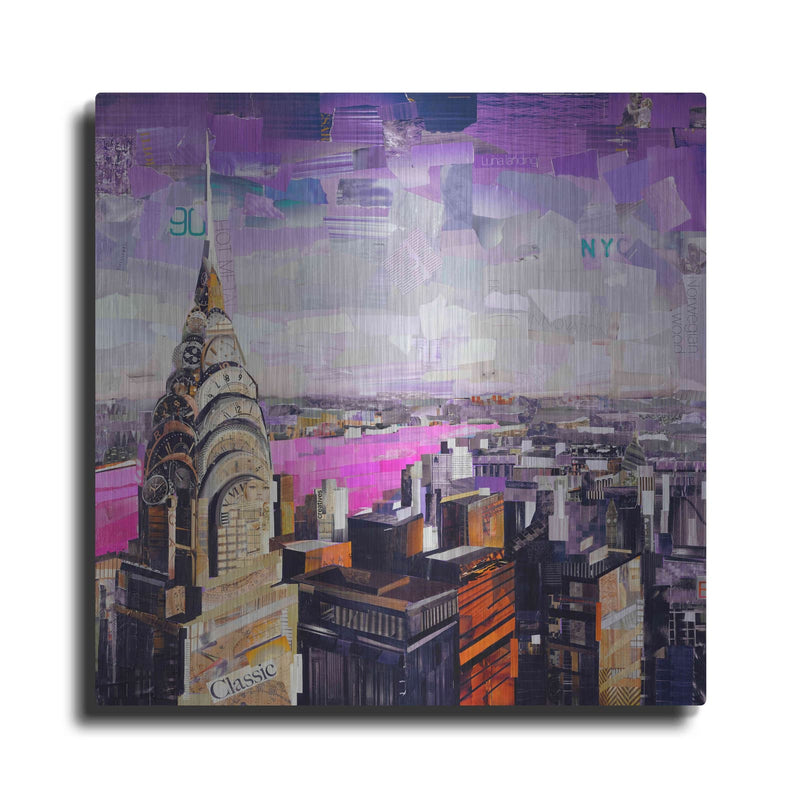 'Chrysler View' by Grey – Metal Wall Art