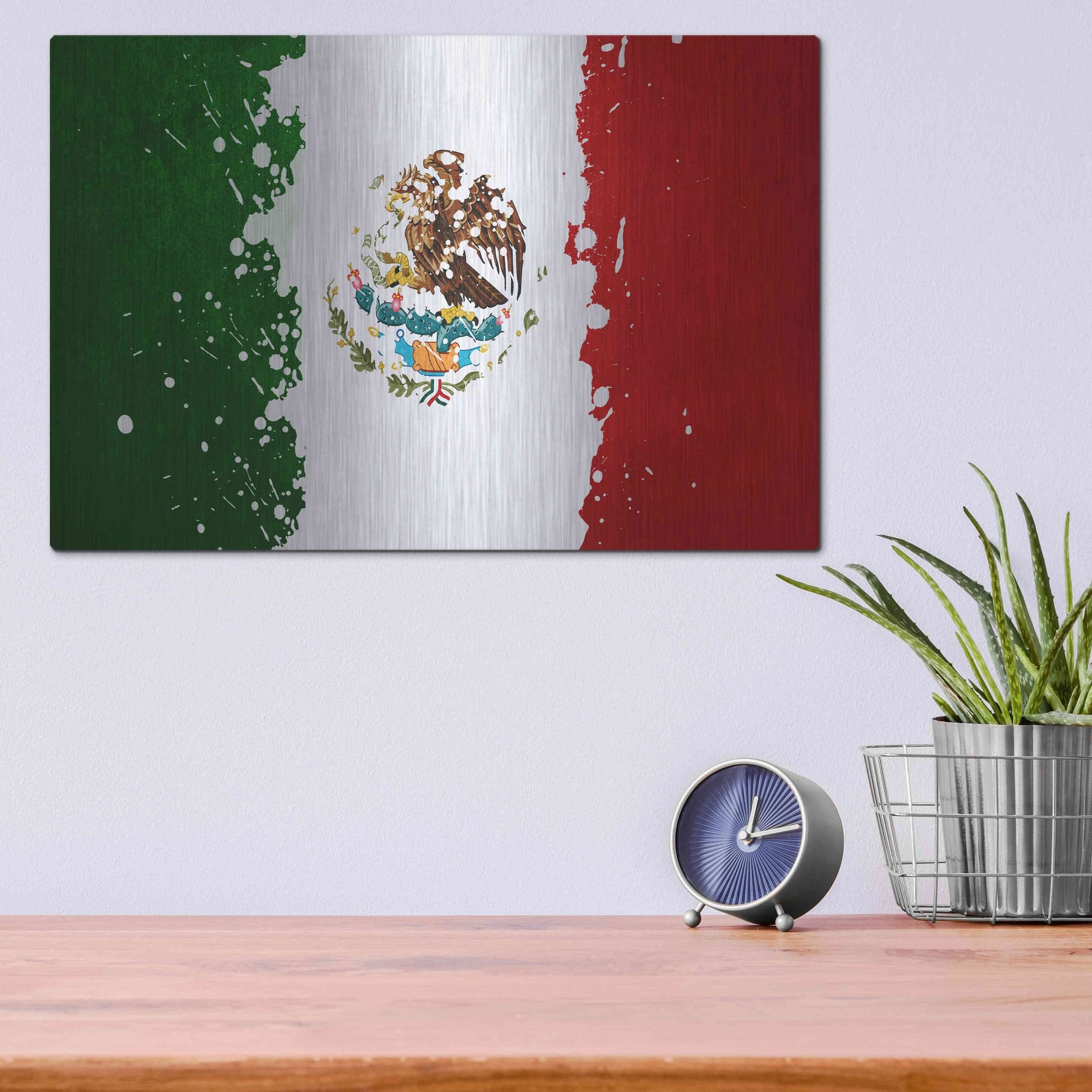 Luxe Metal Art 'Mexico' Metal Wall Art,16x12