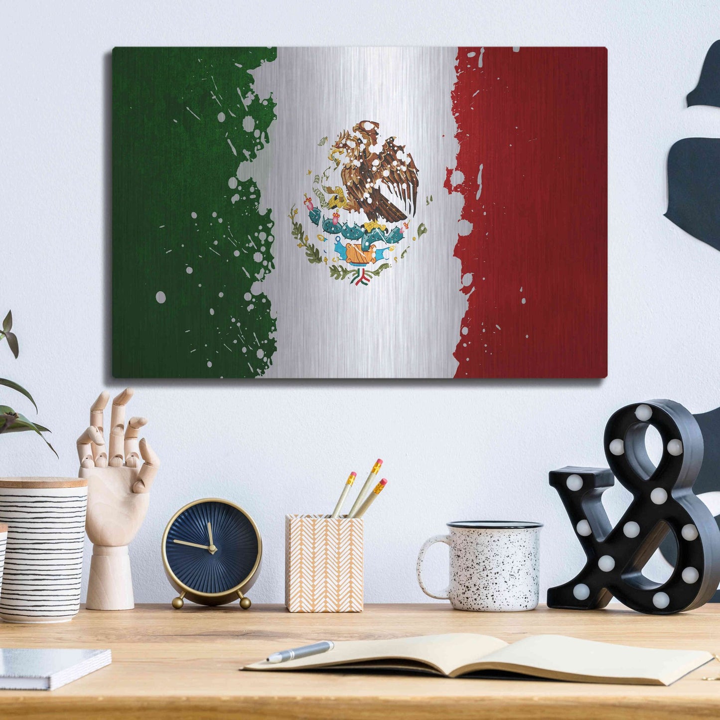 Luxe Metal Art 'Mexico' Metal Wall Art,16x12