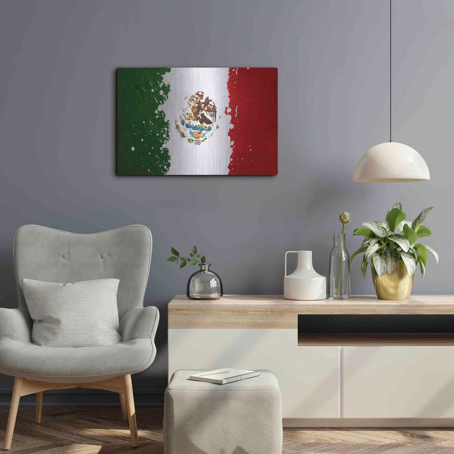 Luxe Metal Art 'Mexico' Metal Wall Art,24x16