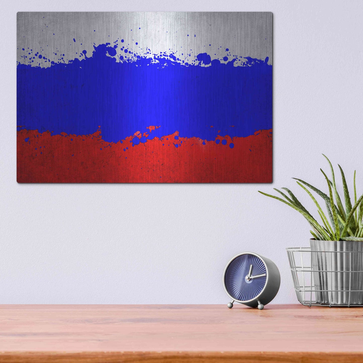 Luxe Metal Art 'Russia' Metal Wall Art,16x12