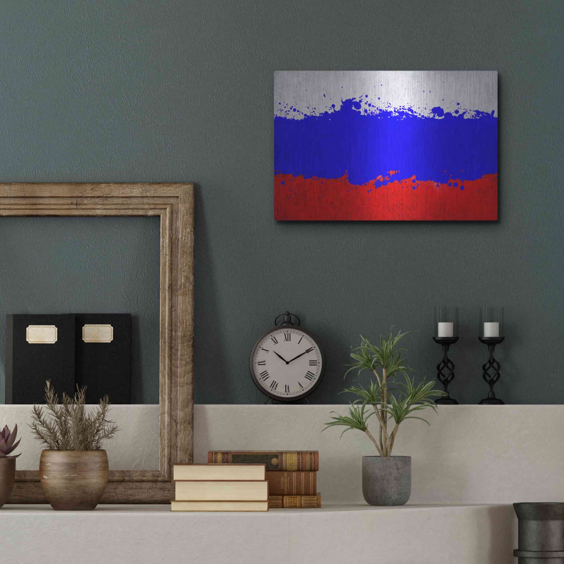 Luxe Metal Art 'Russia' Metal Wall Art,16x12