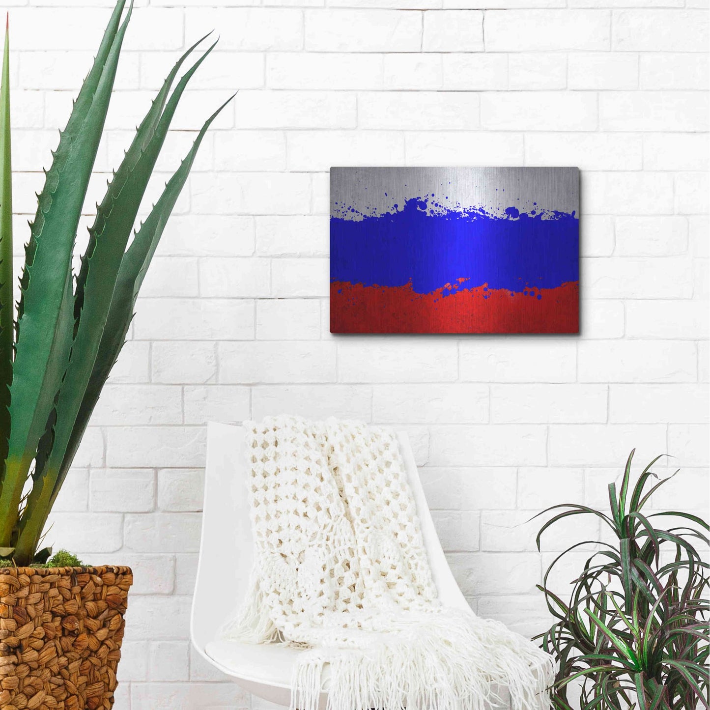 Luxe Metal Art 'Russia' Metal Wall Art,16x12