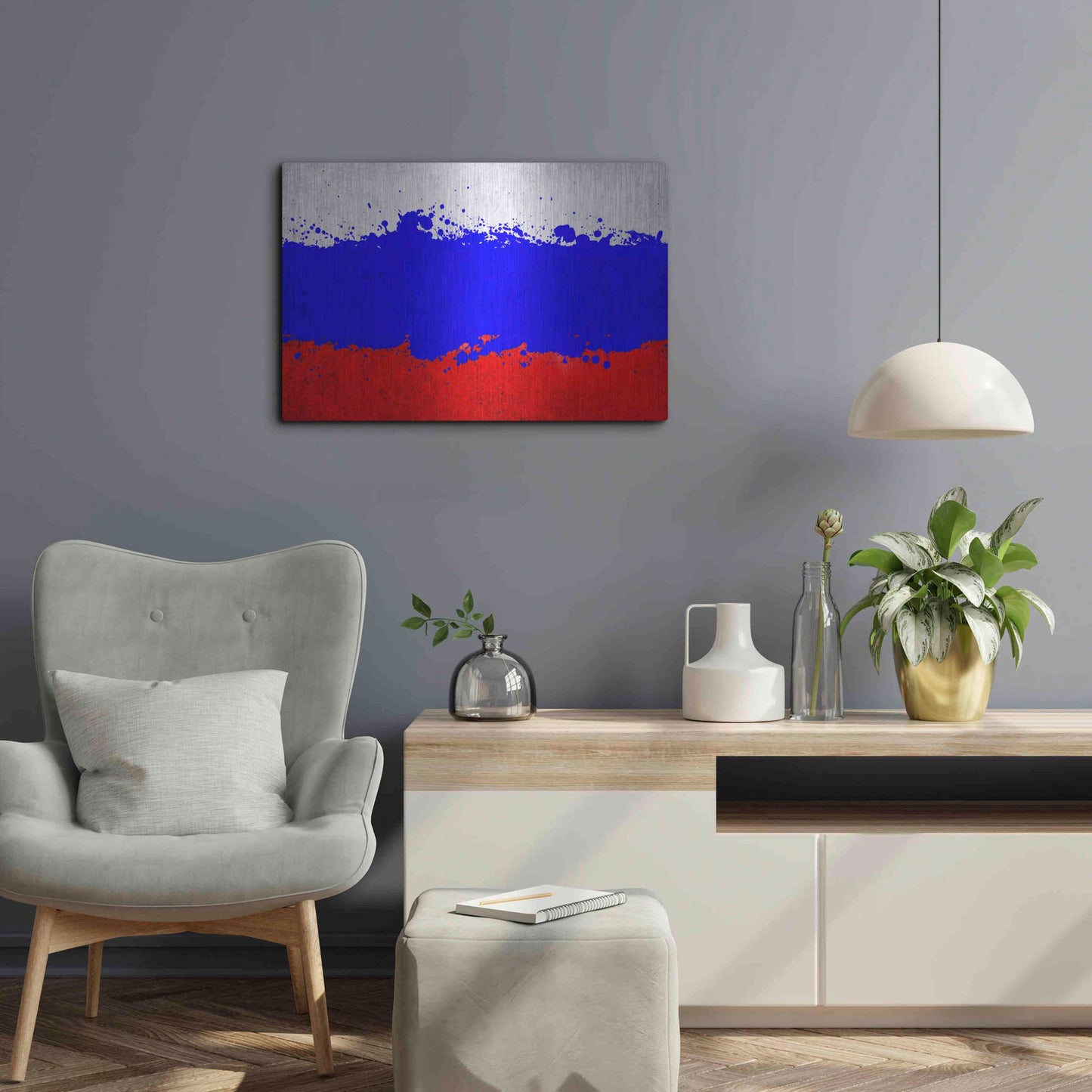 Luxe Metal Art 'Russia' Metal Wall Art,24x16