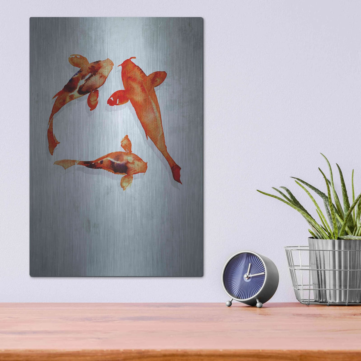 '3 friends' by Incado – Metal Wall Art, 12x16 room view