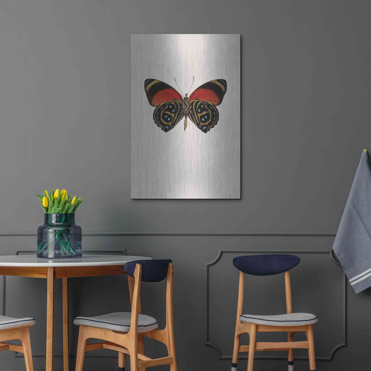 'Agrias Amydon 1' by Incado – Metal Wall Art, 24x36 room view