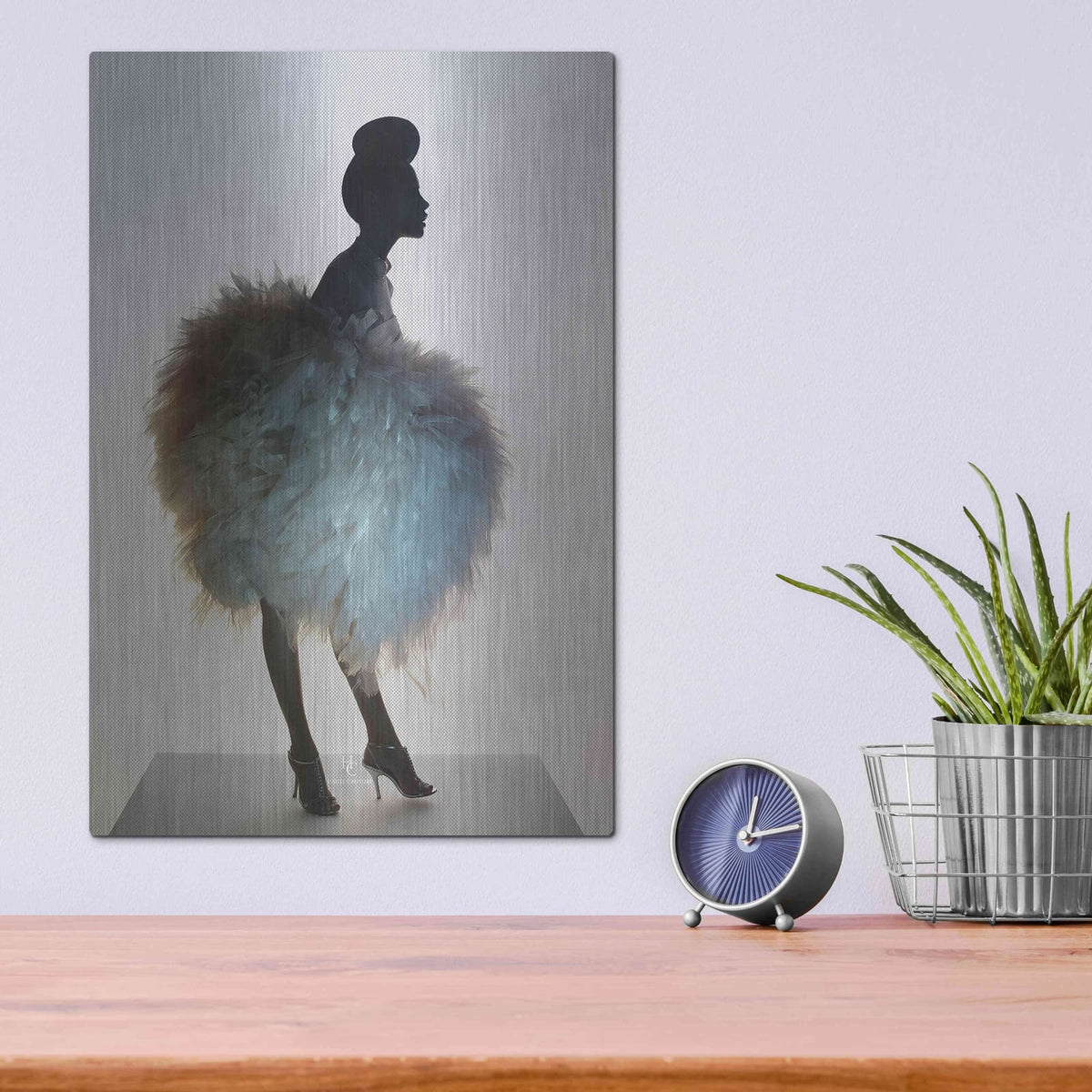 'Bluemingo' by Incado – Metal Wall Art, 12x16 room view