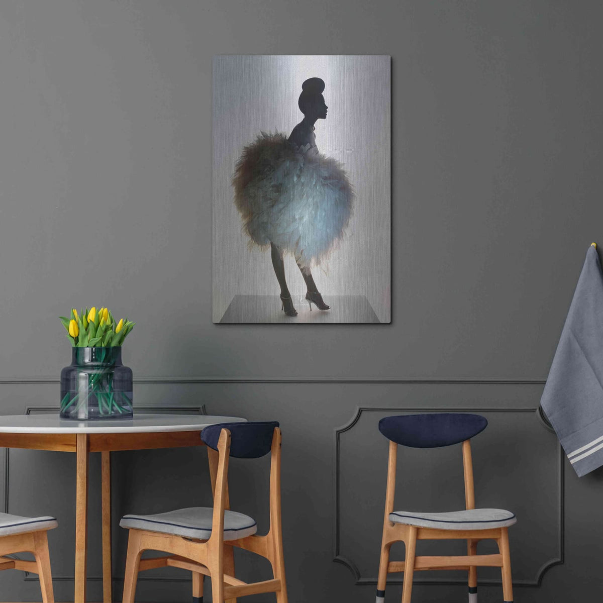 'Bluemingo' by Incado – Metal Wall Art, 24x36 room view