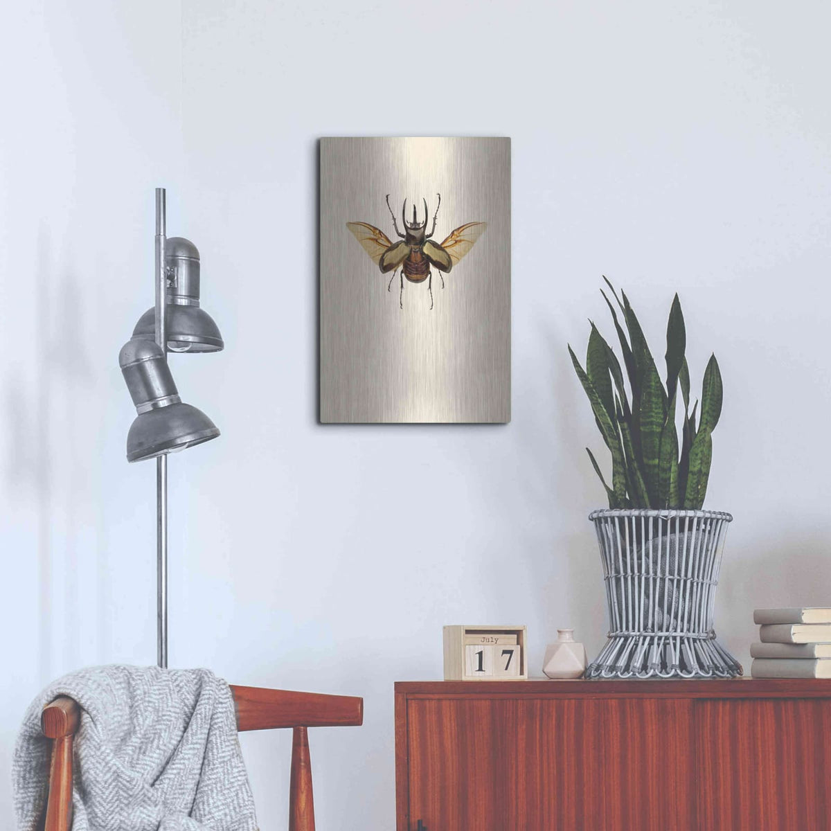 'Chalcosoma atlas' by Incado – Metal Wall Art, 16x24 room view
