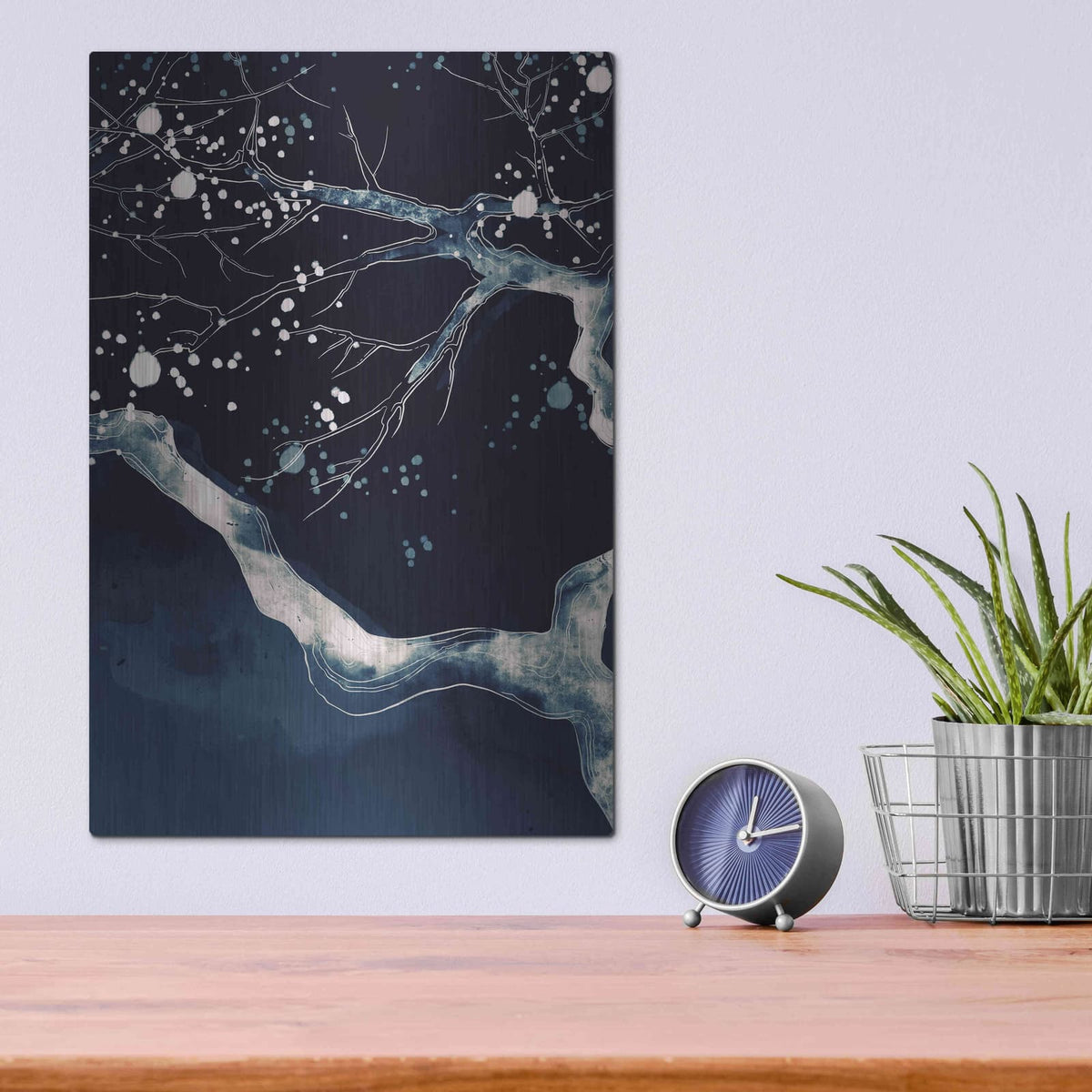'Cherry Blossom Branch' by Incado – Metal Wall Art, 12x16 room view