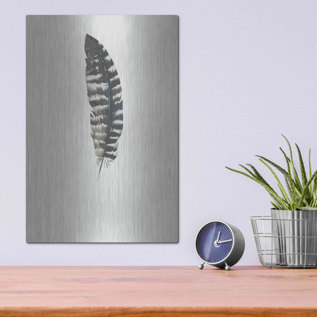 'Feather 5' by Incado – Metal Wall Art, 12x16 room view