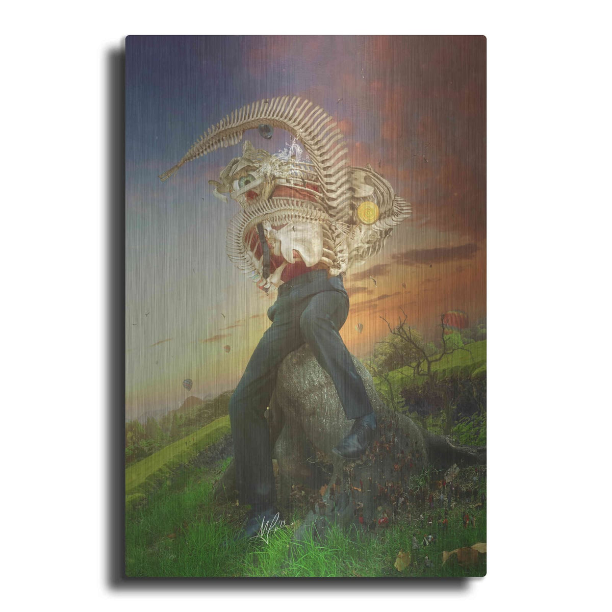 'Afraid of Monsters' by Mario Sanchez Nevado – Metal Wall Art