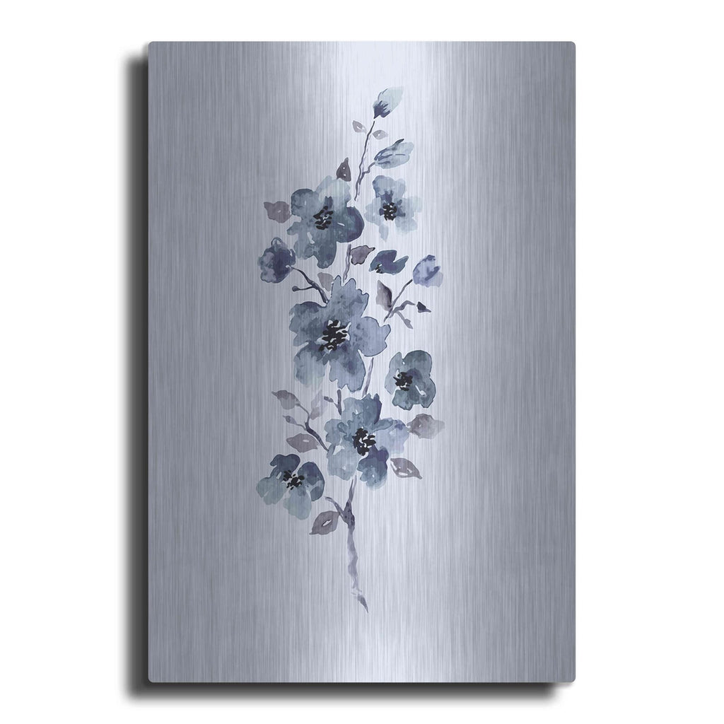 'Floral Blue' by Incado – Metal Wall Art