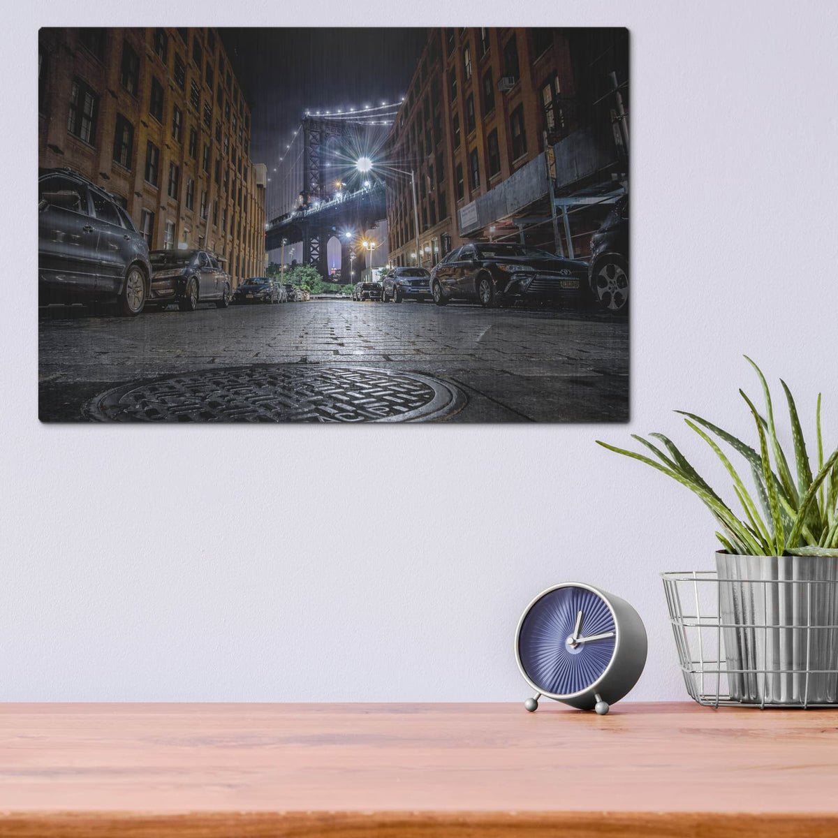 'DUMBO, New York City' by Nicklas Gustafsson – Metal Wall Art, 16x12 room view