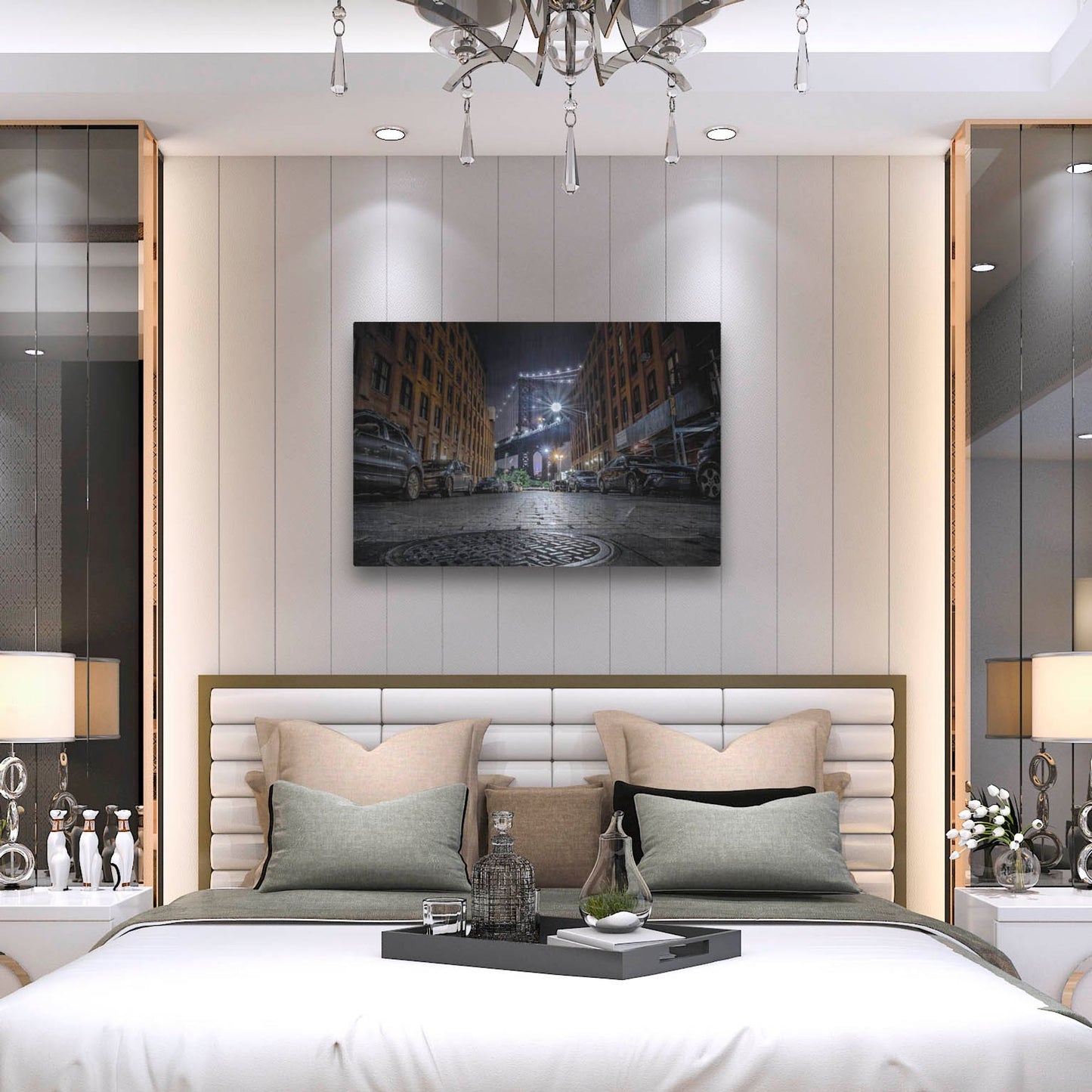 Luxe Metal Art 'DUMBO, New York City' by Nicklas Gustafsson, Metal Wall Art,36x24