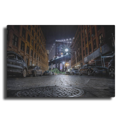 Luxe Metal Art 'DUMBO, New York City' by Nicklas Gustafsson, Metal Wall Art