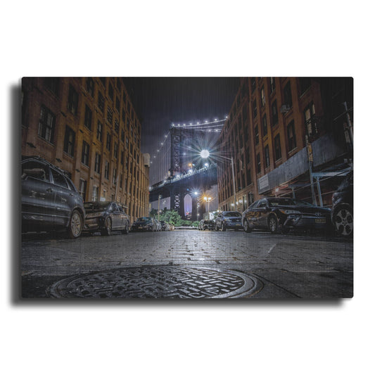 Luxe Metal Art 'DUMBO, New York City' by Nicklas Gustafsson, Metal Wall Art