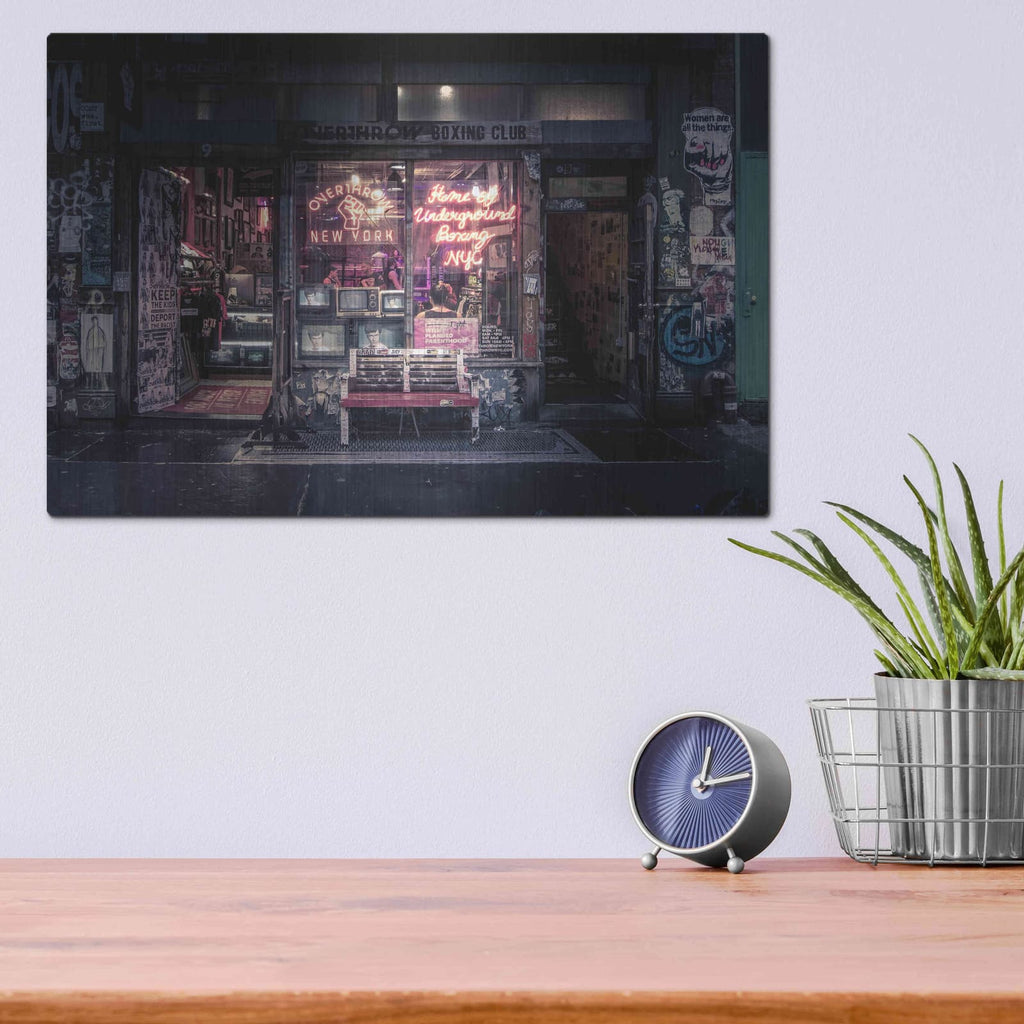 'Underground Boxing Club NYC' by Nicklas Gustafsson – Metal Wall Art, 16x12 room view