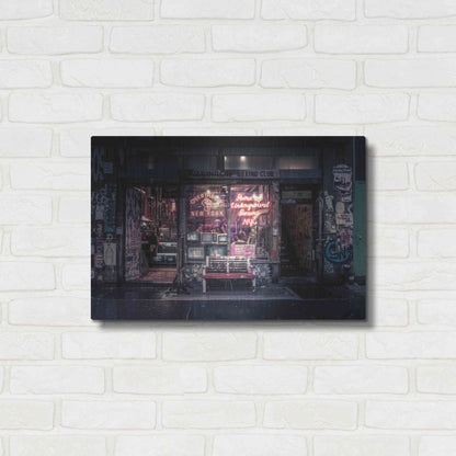 Luxe Metal Art 'Underground Boxing Club NYC' by Nicklas Gustafsson, Metal Wall Art,24x16