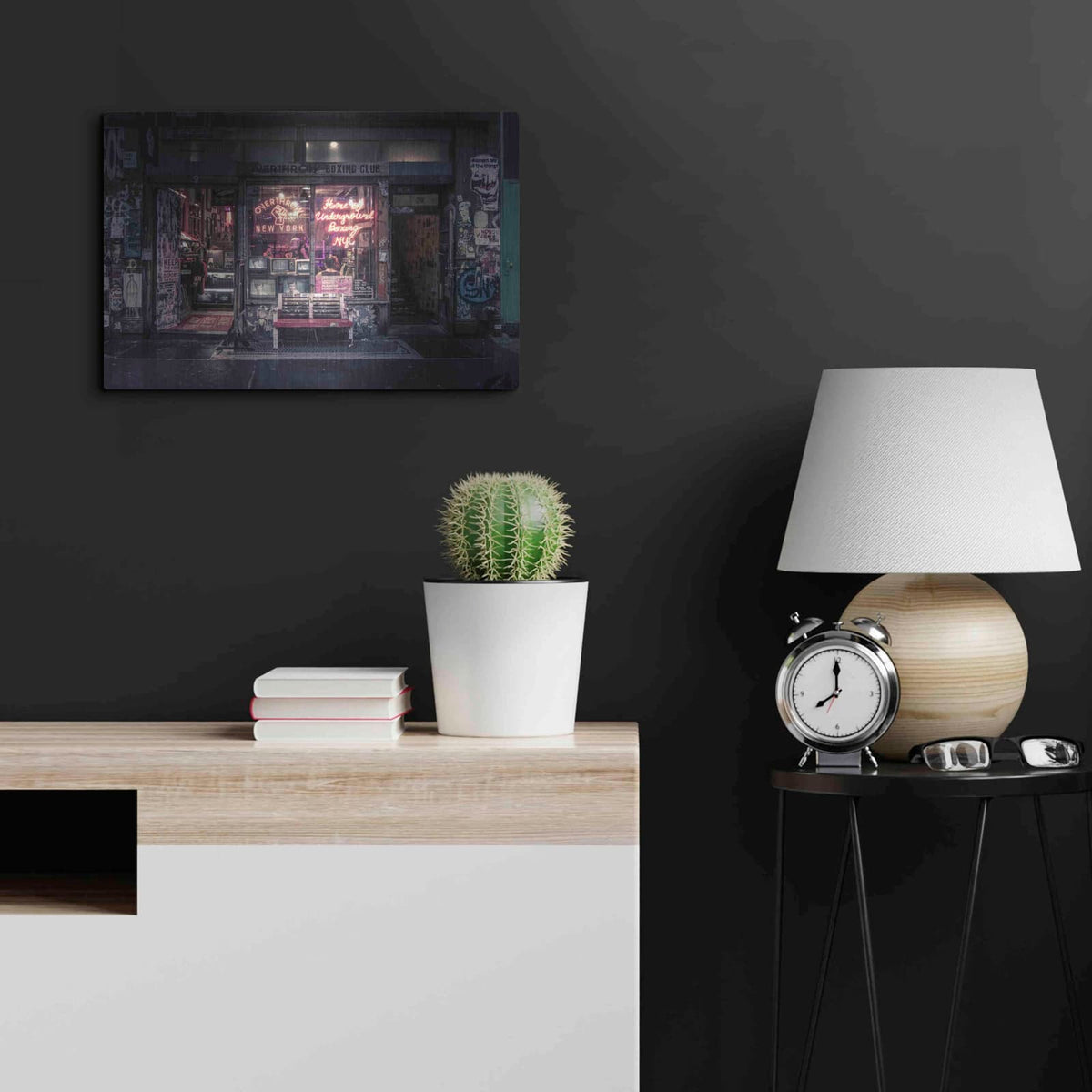'Underground Boxing Club NYC' by Nicklas Gustafsson – Metal Wall Art, 24x16 room view