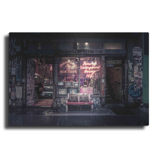 Luxe Metal Art 'Underground Boxing Club NYC' by Nicklas Gustafsson, Metal Wall Art