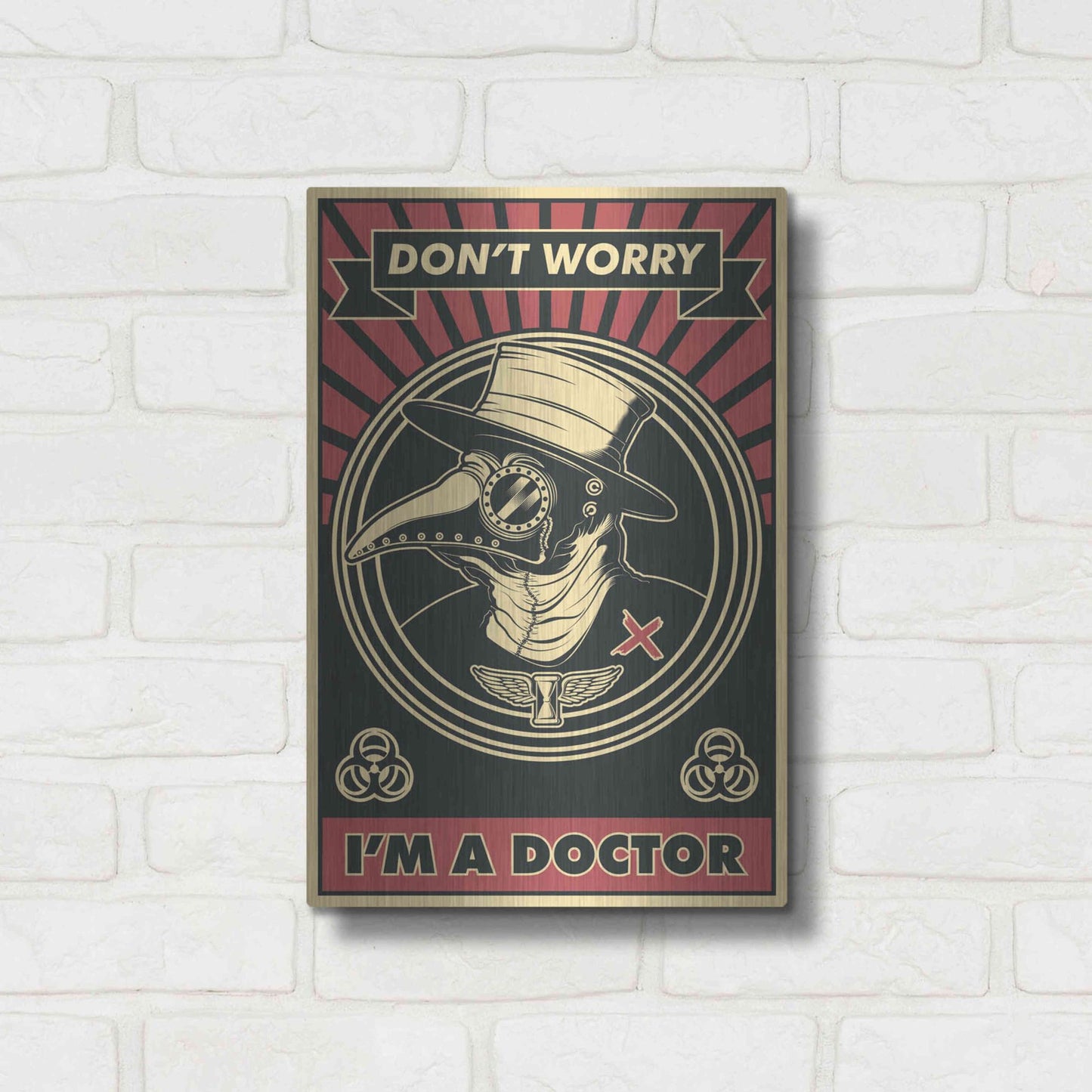 Luxe Metal Art 'Doctor' Metal Wall Art,12x16