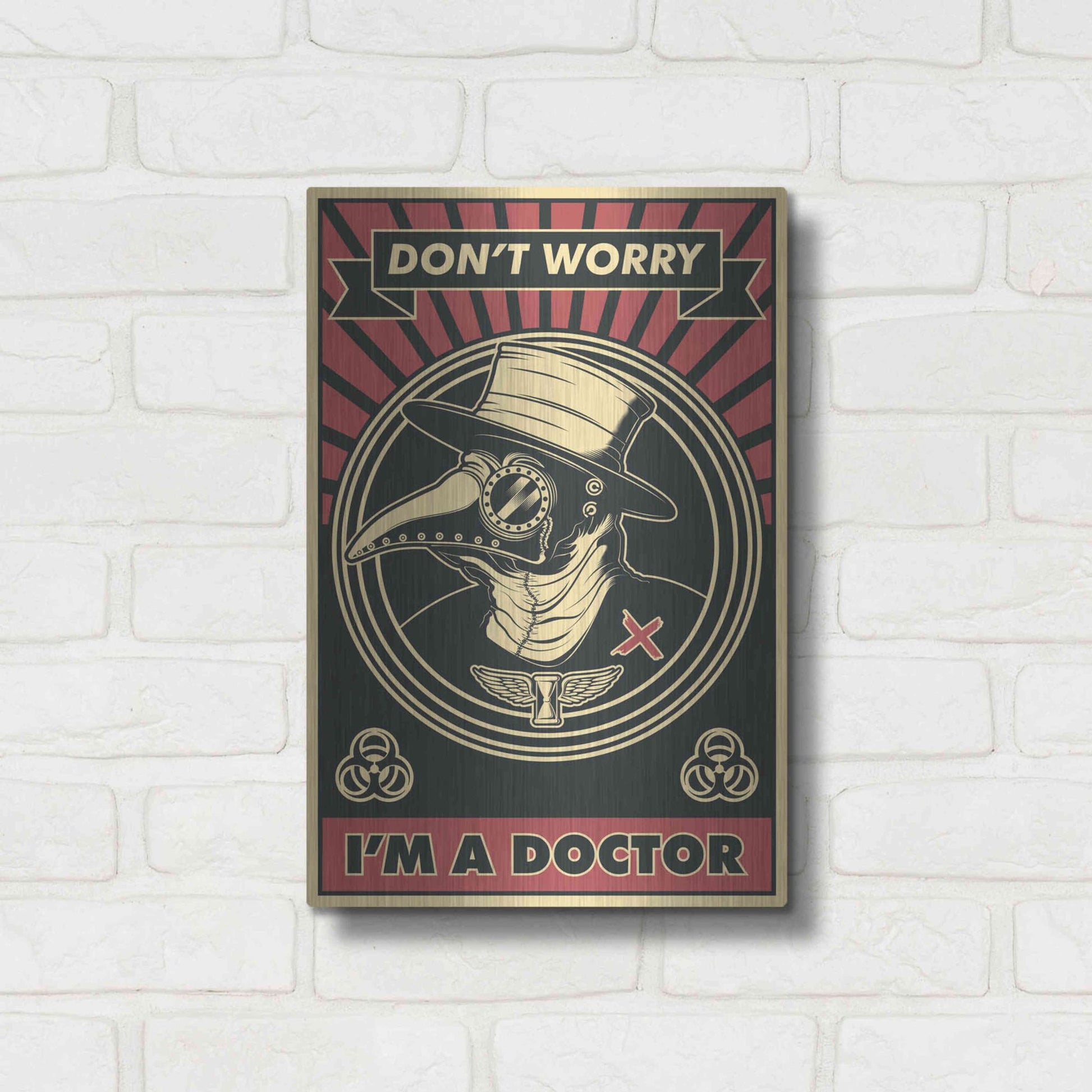 Luxe Metal Art 'Doctor' Metal Wall Art,12x16