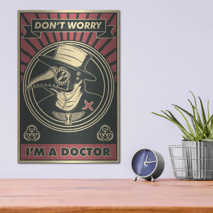 Luxe Metal Art 'Doctor' Metal Wall Art,12x16