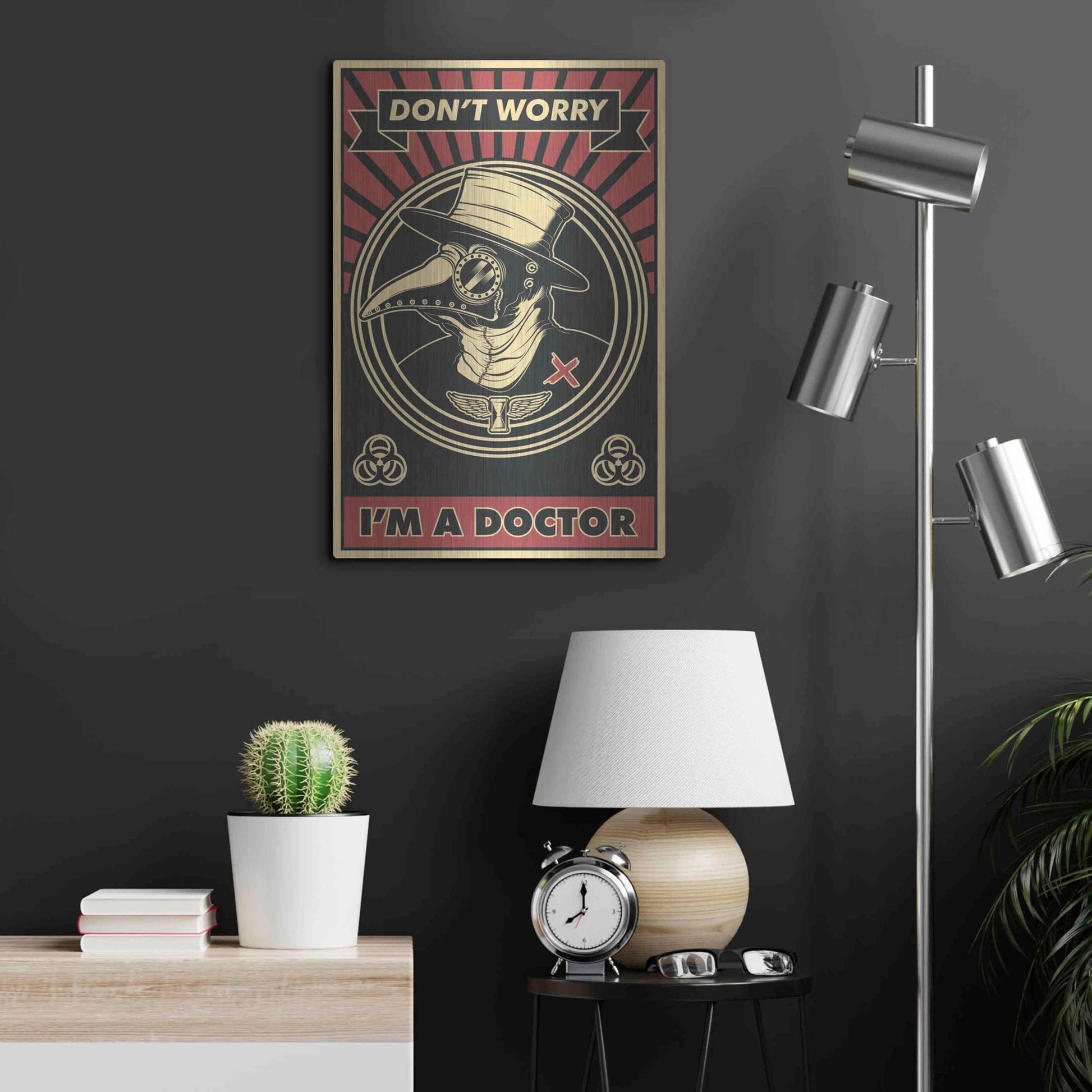 Luxe Metal Art 'Doctor' Metal Wall Art,16x24