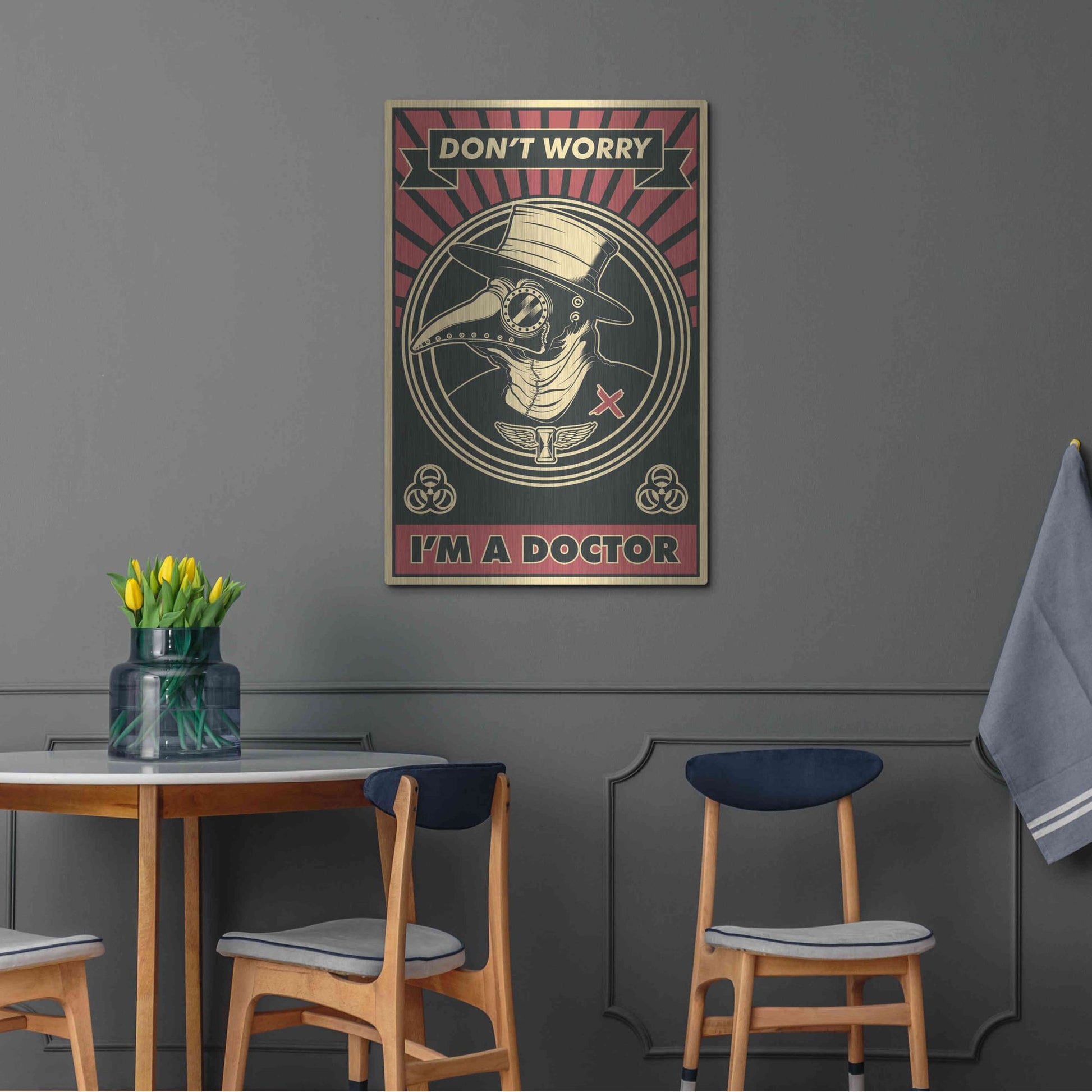 Luxe Metal Art 'Doctor' Metal Wall Art,24x36