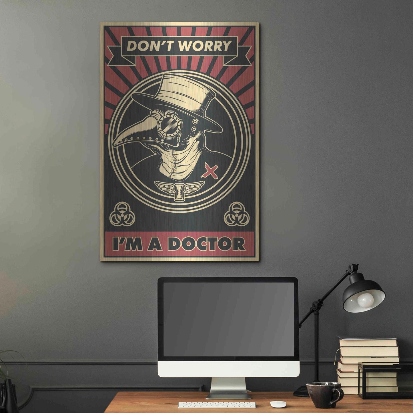 Luxe Metal Art 'Doctor' Metal Wall Art,24x36