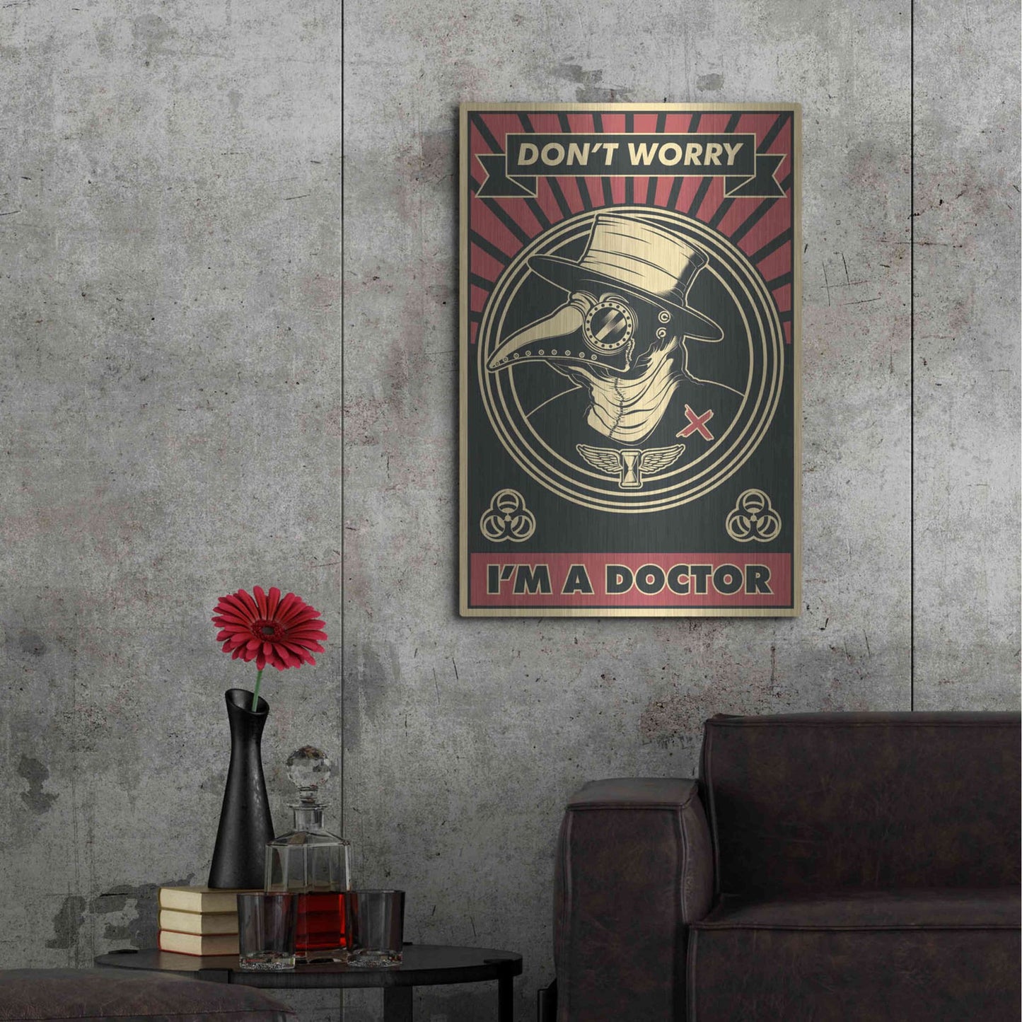 Luxe Metal Art 'Doctor' Metal Wall Art,24x36