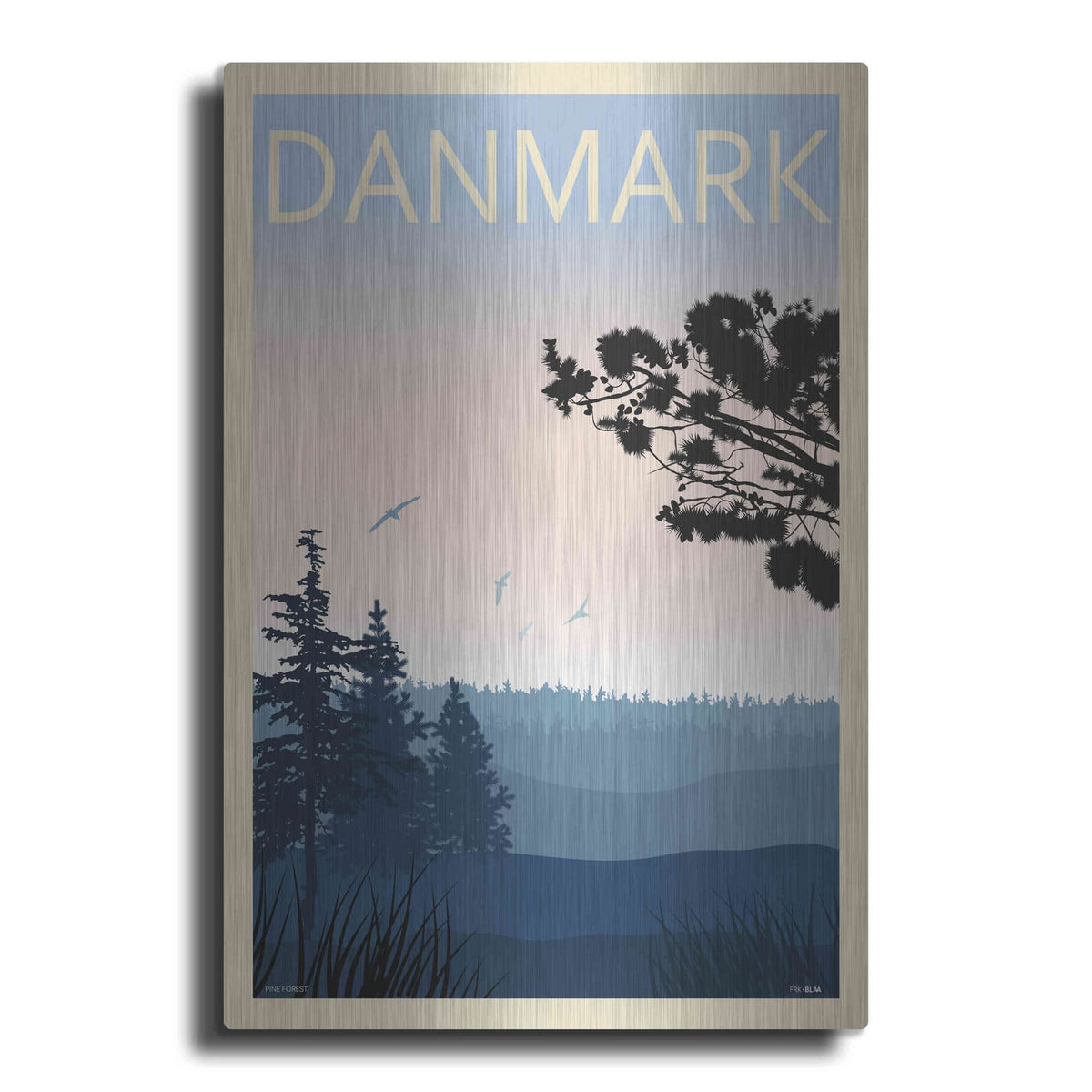 'Pine Forest' by Incado – Metal Wall Art