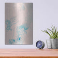 'Pink Blues' by Incado – Metal Wall Art, 12x16 room view