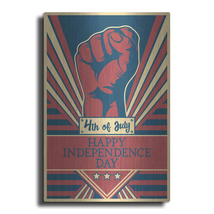 Luxe Metal Art 'Independence Day Fist' Metal Wall Art